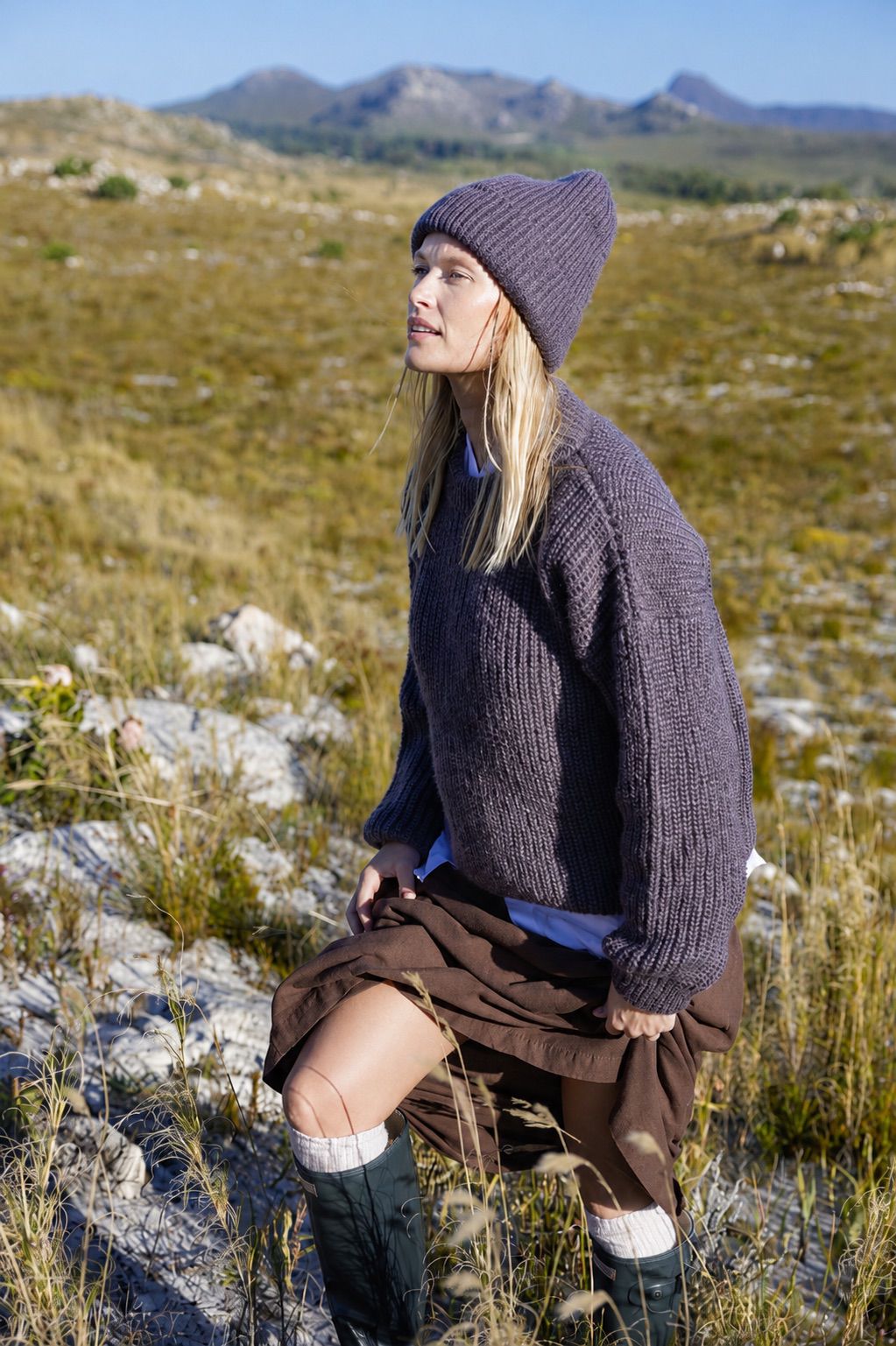 Mohair beanie anthracite