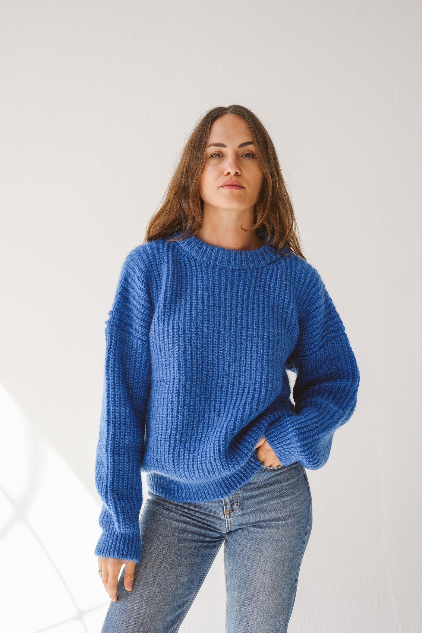Mohair sweater blue