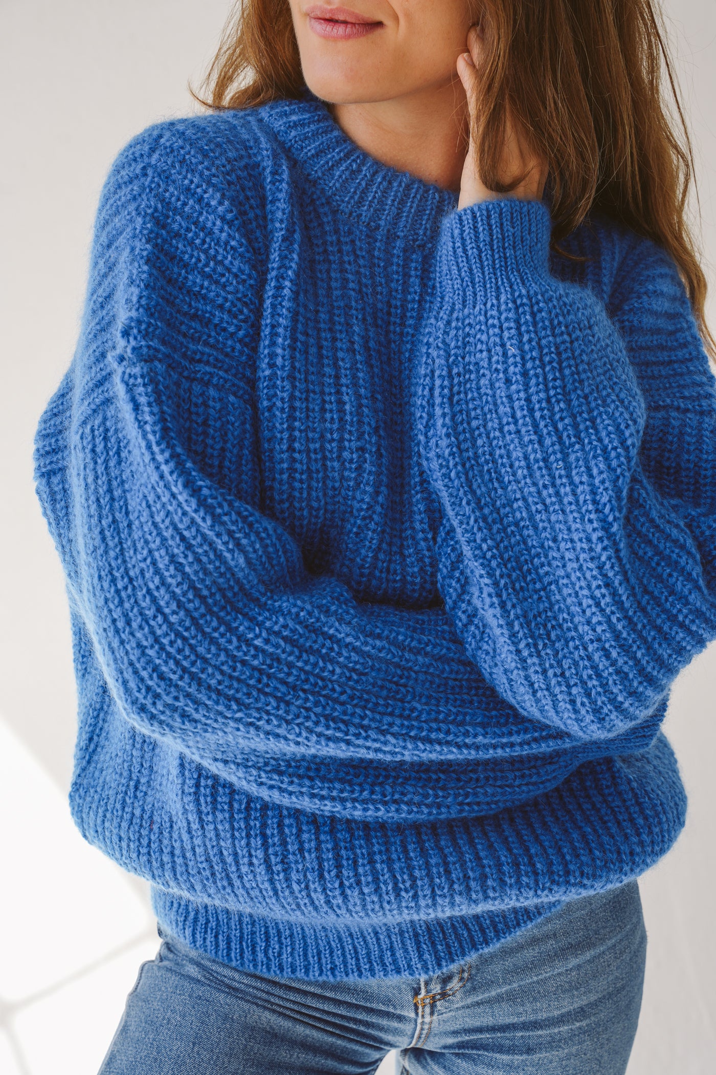 Mohair sweater blue