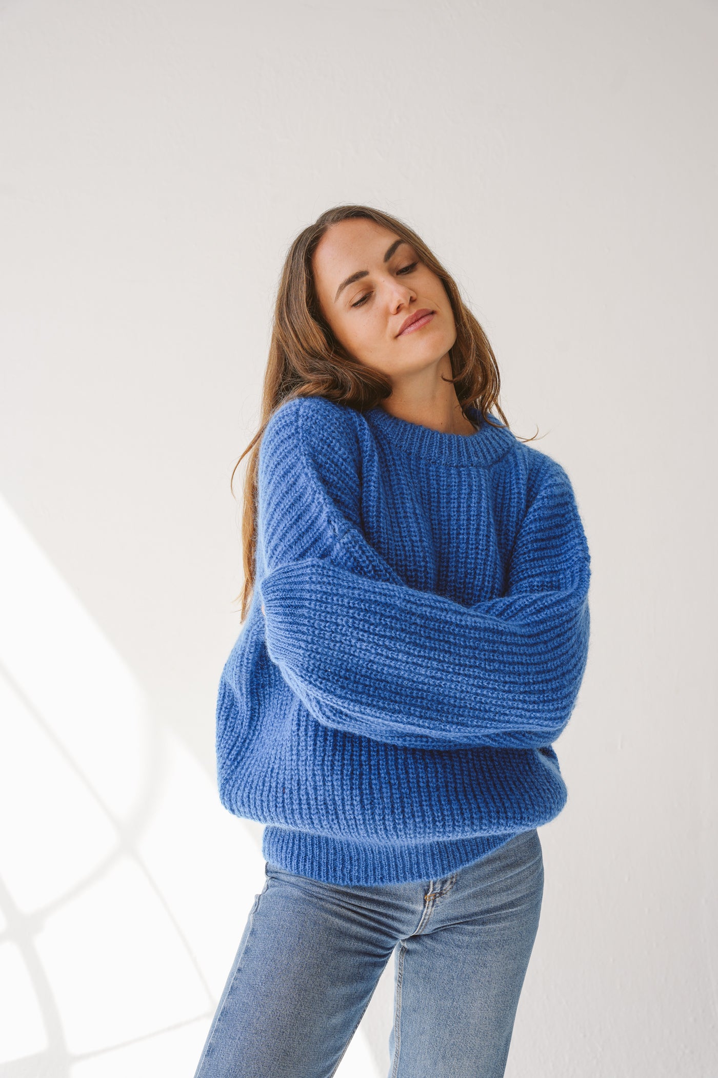 Mohair sweater blue
