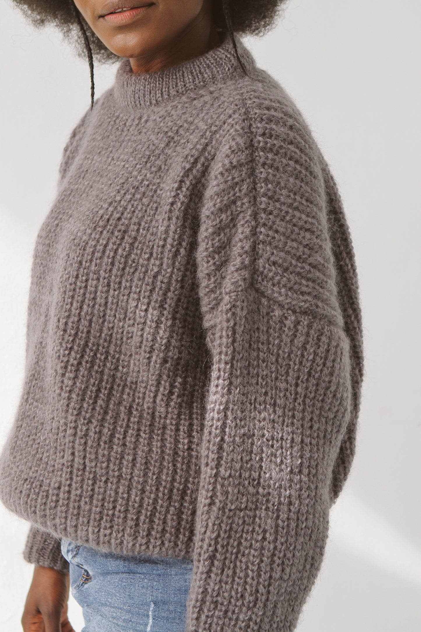 Mohair sweater anthracite