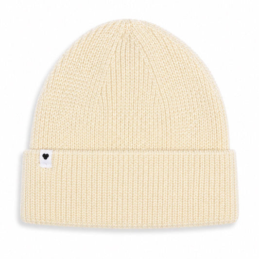 Mohair beanie ecru
