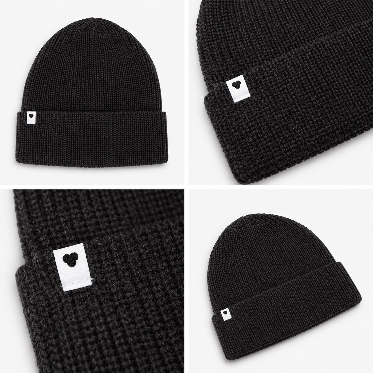 Mohair beanie black